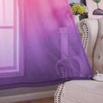 Faux Linen Ombre Sheer Curtains, 2 panels