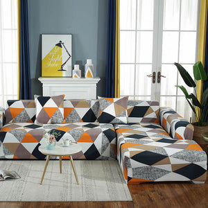 Patterned Universal Sofa Couch & Cushion Covers