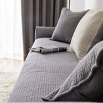 100% Cotton Couch Cover,  Anti-Slip Sectional Sofa Slipcover