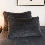 Faux Fur Velvet Duvet Cover- King , Queen , Twin