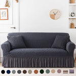 Seersucker Washed Cotton Universal Sofa Couch & Cushion Covers