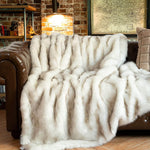 Long Hair Faux Fur Throw Blanket