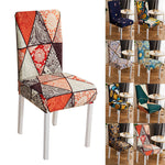 Pattern Stretch Dining Chair Covers, Chair Slipcover