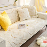 100% Cotton Couch Cover,  Anti-Slip Sectional Sofa Slipcover