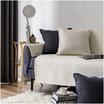 100% Cotton Couch Cover,  Anti-Slip Sectional Sofa Slipcover