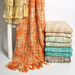 Bohemian Cotton Throw Blanket