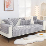 Soft Rabbit Fur Sofa Cover , Furniture Protector Deluxe Pet Couch Cover ,Machine Washable