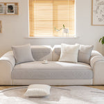 Soft Cotton Minimalist Non-Slip Sofa Cover , Washable Cushion , Furniture Protector