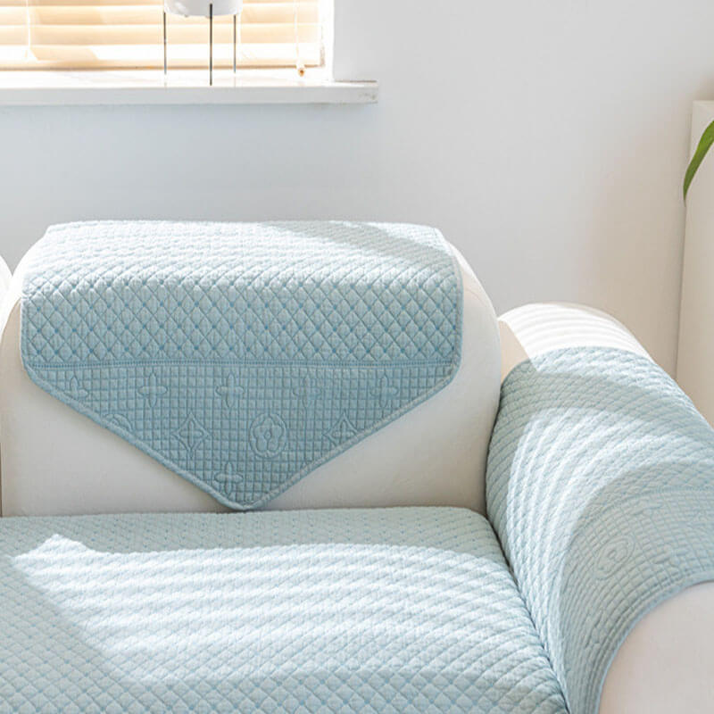 Soft Cotton Embroidery Sofa Cushion,minimalist Non-slip Washable