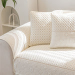 Soft Cotton Minimalist Non-Slip Sofa Cover , Washable Cushion , Furniture Protector