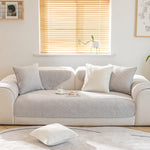 Soft Cotton Minimalist Non-Slip Sofa Cover , Washable Cushion , Furniture Protector