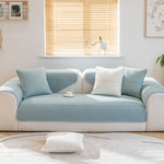 Soft Cotton Minimalist Non-Slip Sofa Cover , Washable Cushion , Furniture Protector