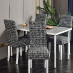 Pattern Stretch Dining Chair Covers, Chair Slipcover
