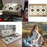 Sofa Blanket Decorative Blanket | Area Carpet with Tassel