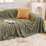 Shaggy Fluffy Couch Cover, Sofa Cover for Pets, Kids,  Soft Blanket Couch Cover