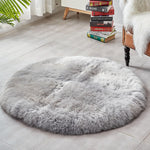 Faux Fur Sheepskin Round Area Rug