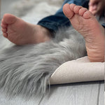Faux Fur Sheepskin Round Area Rug