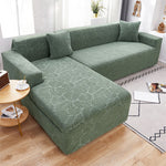 Velvet Plush Sectional Sofa Cover - Stretch Slipcover for L-Shaped Couches (3-6 Seater) | Premium Protection & Easy Fit