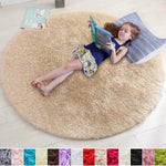 Fluffy Round Rug ,Washable Carpet ,Shaggy Throw Rug