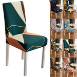 Pattern Stretch Dining Chair Covers, Chair Slipcover