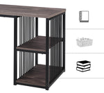 Home Office Computer Desk, 55 Inch Writing Desk
