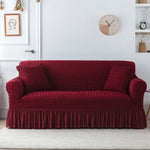 Seersucker Washed Cotton Universal Sofa Couch & Cushion Covers