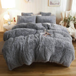 Faux Fur Velvet Duvet Cover- King , Queen , Twin