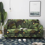 Stretch Stylish Box Cushion Sofa Slipcover , Printed Couch Covers