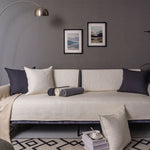 100% Cotton Couch Cover,  Anti-Slip Sectional Sofa Slipcover