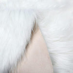 Faux Fur Sheepskin Round Area Rug