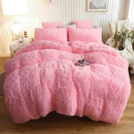 Faux Fur Velvet Duvet Cover- King , Queen , Twin