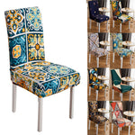 Pattern Stretch Dining Chair Covers, Chair Slipcover