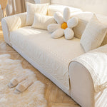 100% Cotton Couch Cover,  Anti-Slip Sectional Sofa Slipcover