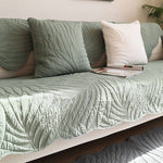 100% Cotton Couch Cover,  Anti-Slip Sectional Sofa Slipcover