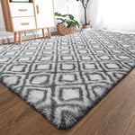 Area Rugs - Shaggy Patterned Fluffy Carpets - Fuzzy Mats