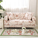 Stretch Stylish Box Cushion Sofa Slipcover , Printed Couch Covers