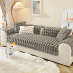 Soft Rabbit Fur Sofa Cover , Furniture Protector Deluxe Pet Couch Cover ,Machine Washable