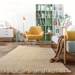 Cotton Braided Tassels Area Rugs  | Washable Kitchen Rugs