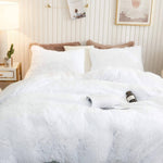 Faux Fur Velvet Duvet Cover- King , Queen , Twin