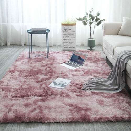 Faux Fur Carpet | Fluffy Area Rug | Gradient color blanket – sweaterpicks