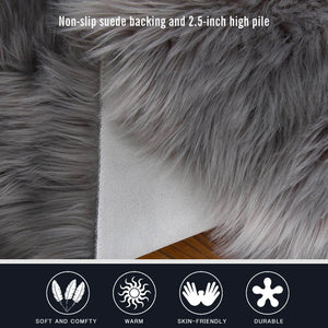Faux Fur Area Rug - Home Decor