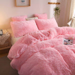 Faux Fur Velvet Duvet Cover- King , Queen , Twin