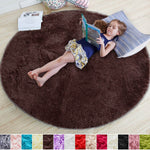Fluffy Round Rug ,Washable Carpet ,Shaggy Throw Rug
