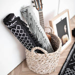 Woven Cotton Throw Rug 2'x4.3', Tassel Rug for Kitchen Laundry Doorway Bedroom