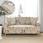 Stretch Stylish Box Cushion Sofa Slipcover , Printed Couch Covers
