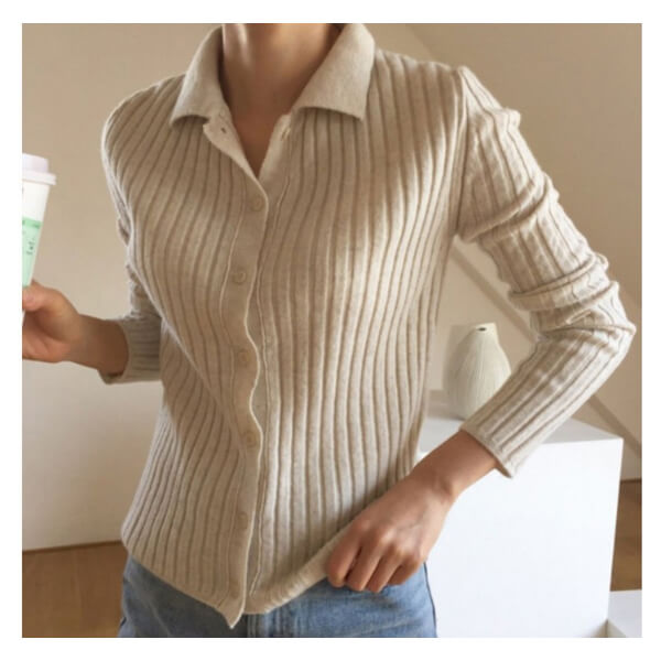 Merino Wool Ladies Cardigan Sweater