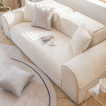 Soft Cotton Minimalist Non-Slip Sofa Cover , Washable Cushion , Furniture Protector