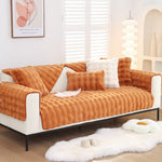Soft Rabbit Fur Sofa Cover , Furniture Protector Deluxe Pet Couch Cover ,Machine Washable