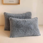 Faux Fur Velvet Duvet Cover- King , Queen , Twin