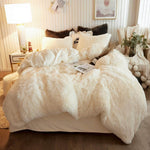 Faux Fur Velvet Duvet Cover- King , Queen , Twin